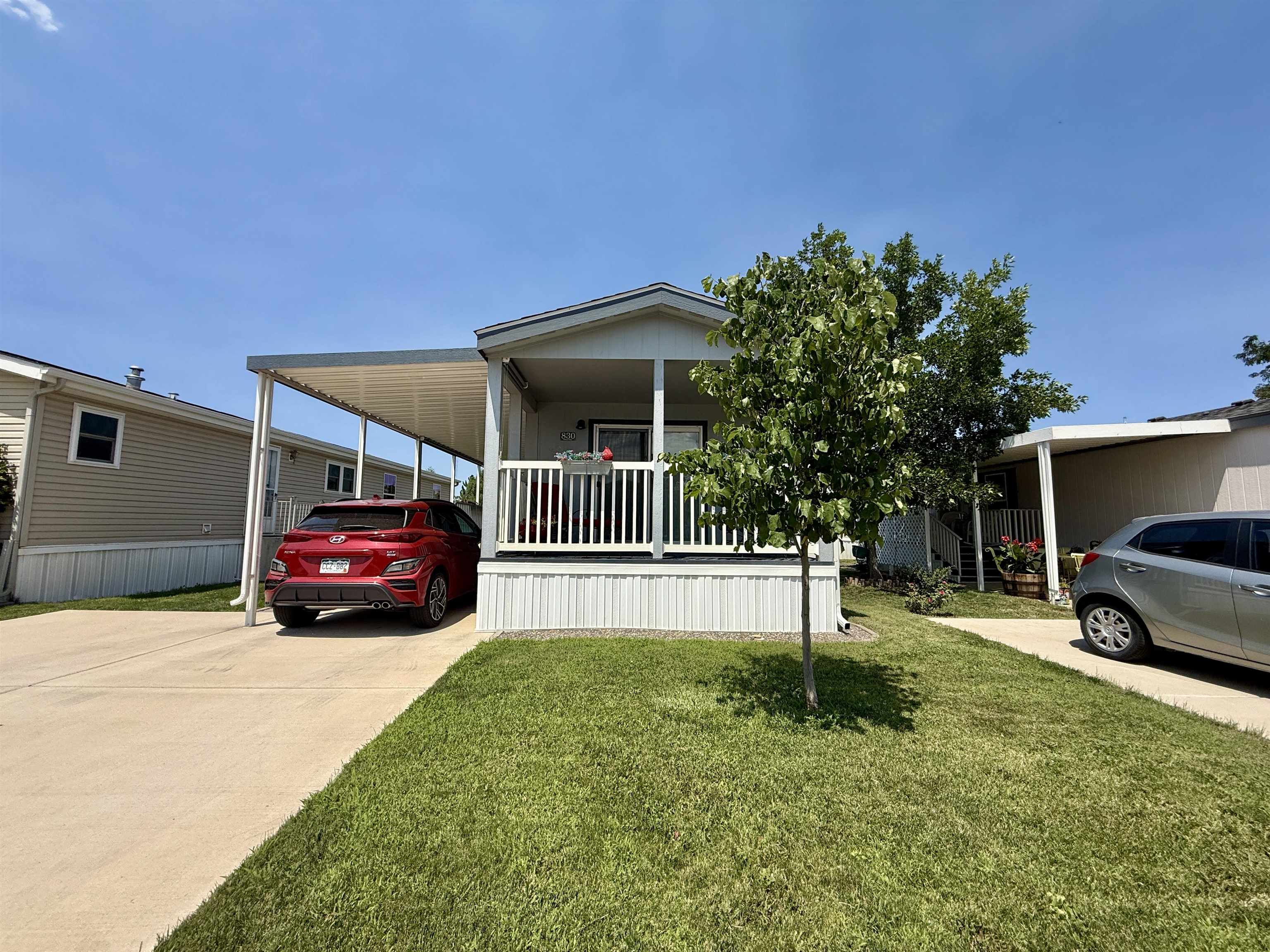 a car parked in front of a house