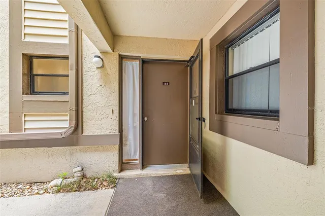 a view of front door