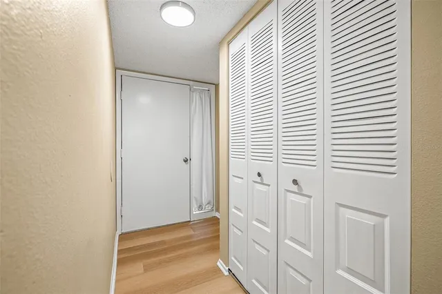 a view of a bathroom with a window