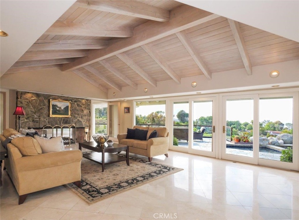 14 Georgeff Road Rolling Hills, CA 90274 - Photo 14 of 71 Formal Living Room Looking Out to Pool & View