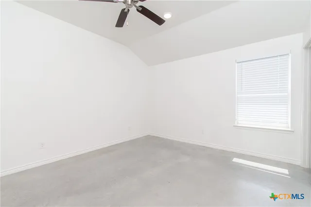 an empty room with window