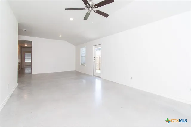 a view of an empty room