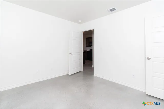 an empty room with a empty space