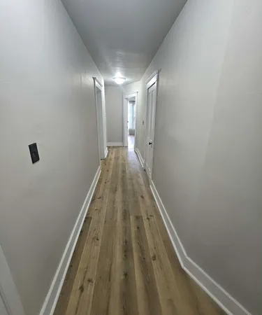 a view of hallway with stairs