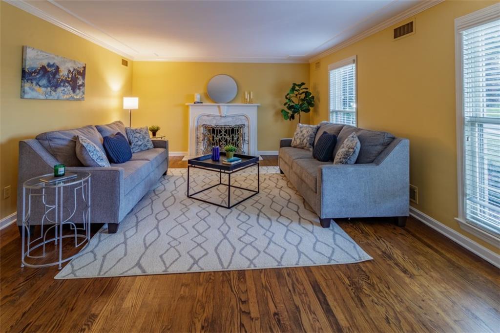 192 Devonwood Drive Pittsburgh, PA 15241 - Photo 6 of 25 a living room with furniture and a wooden floor