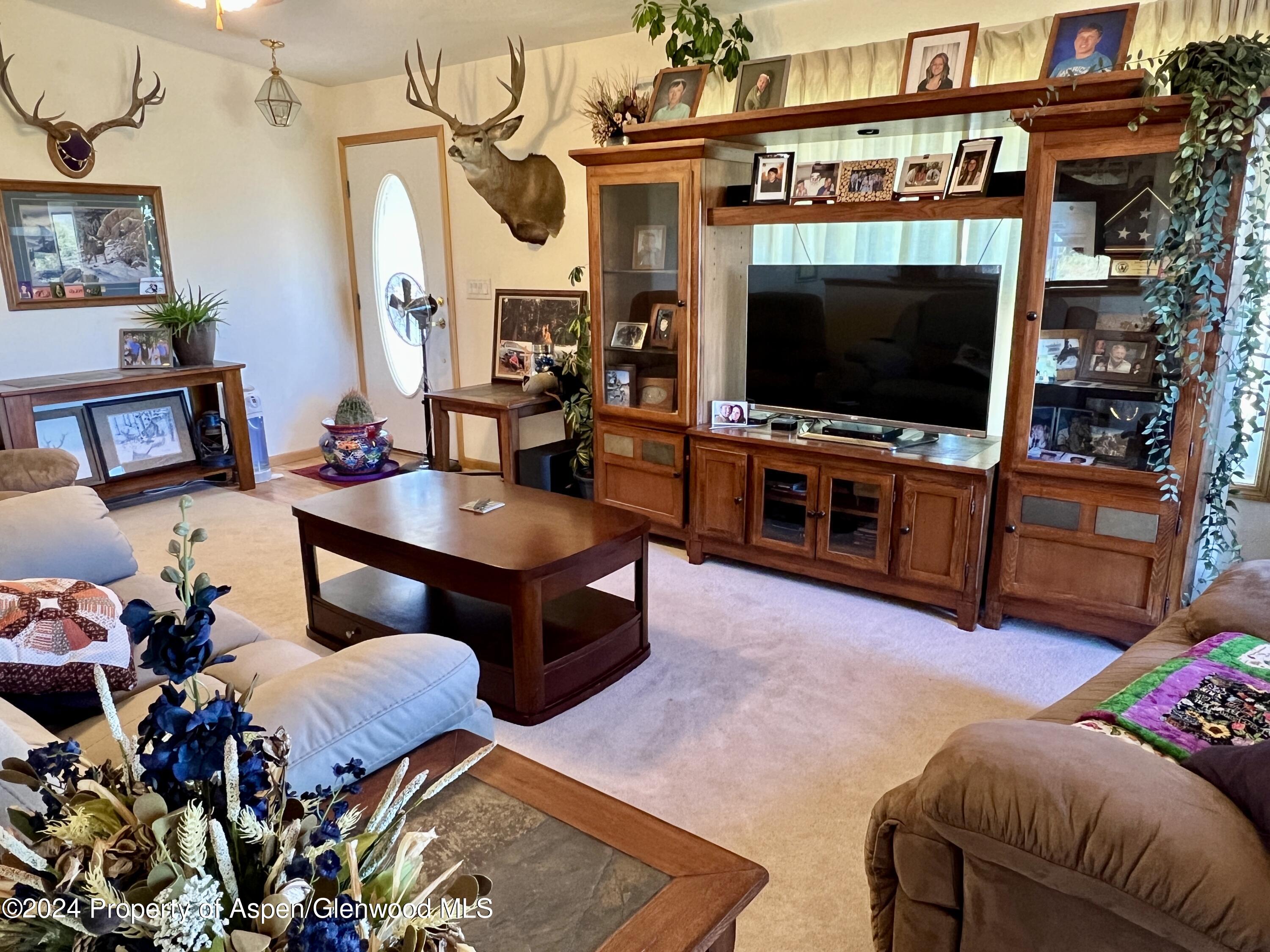709 Rimrock Drive Meeker, CO 81641 - Photo 7 of 27 a living room with furniture and a flat screen tv
