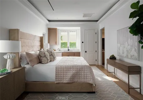 a living room with furniture and a garden