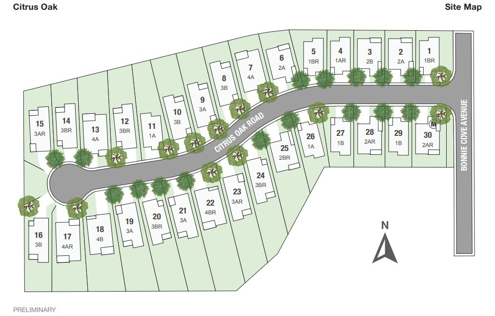 475 Citrus Oak Road Glendora, CA 91740 - Photo 4 of 4 Citrus Oak Site Map