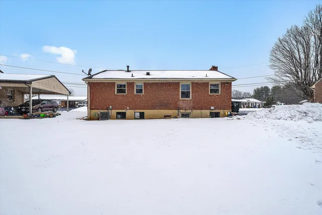 a view of a covered with snow
