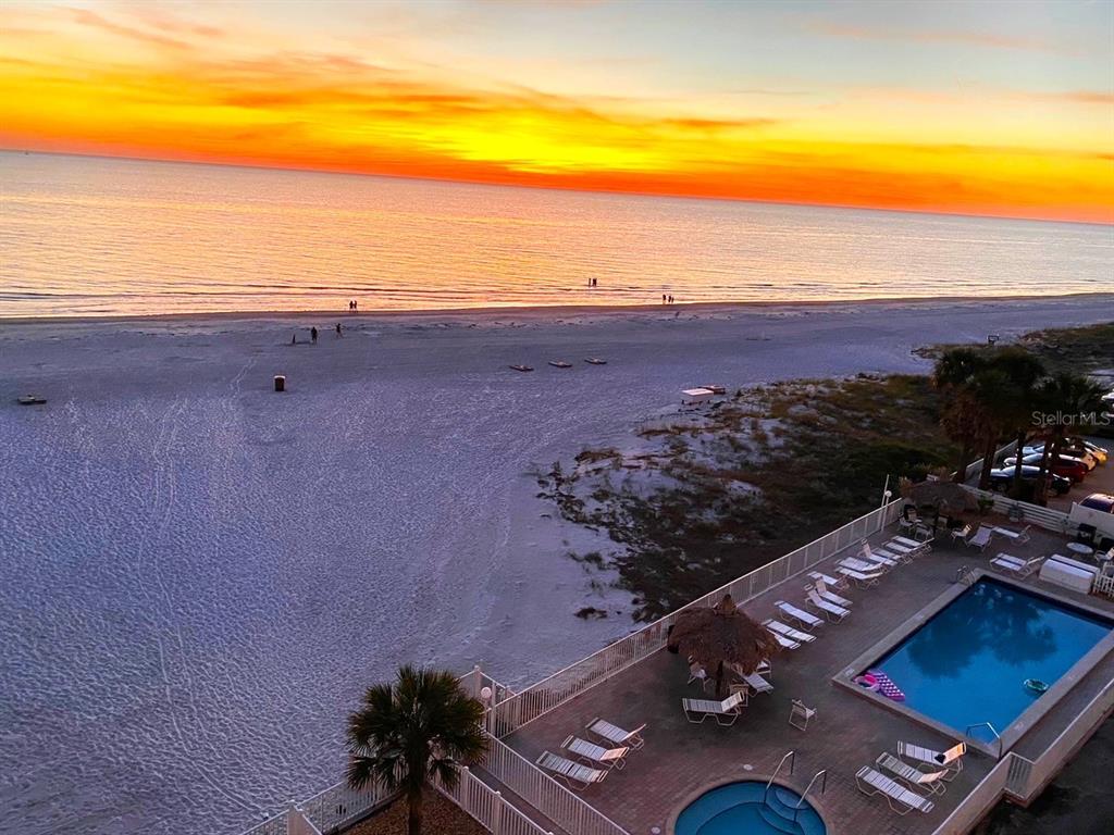 13500 Gulf Boulevard, Unit 505 Madeira Beach, FL 33708 - Photo 36 of 42 an aerial view of beach and ocean