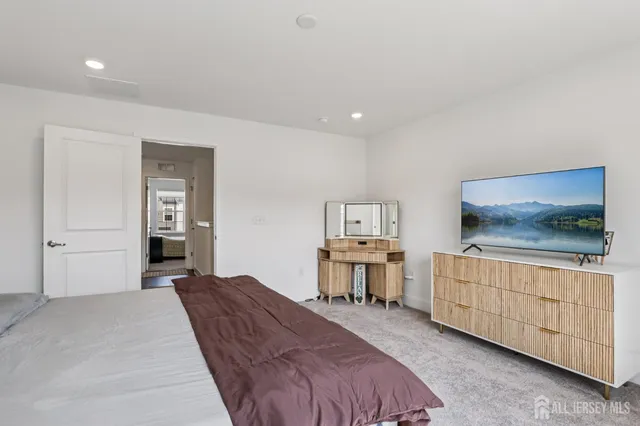 a view of a brick building from a balcony