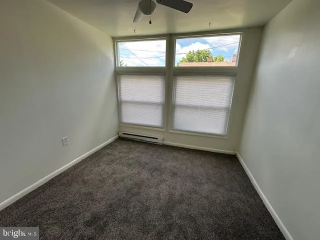 an empty room with window