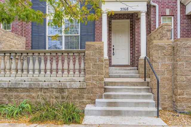 a view of wooden door