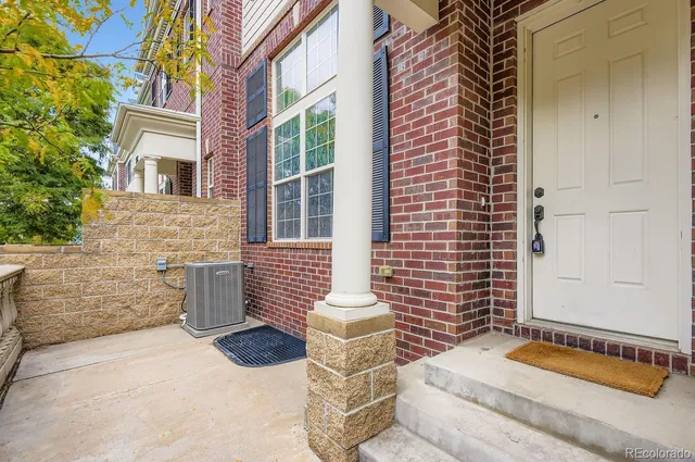 a outdoor space with a couch