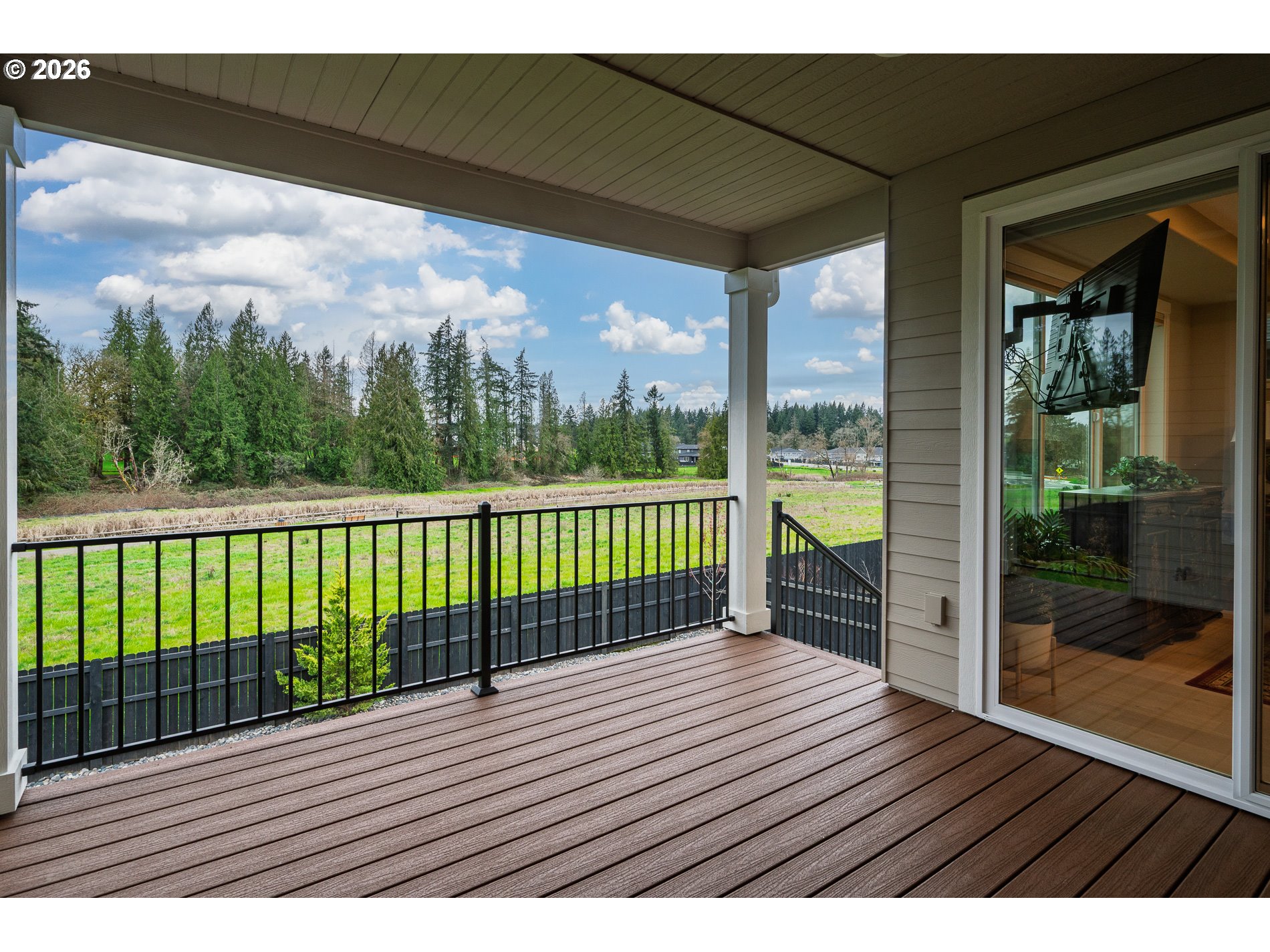 Undisclosed Address Ridgefield, WA 98642 - Photo 36 of 46 a view of balcony with wooden floor