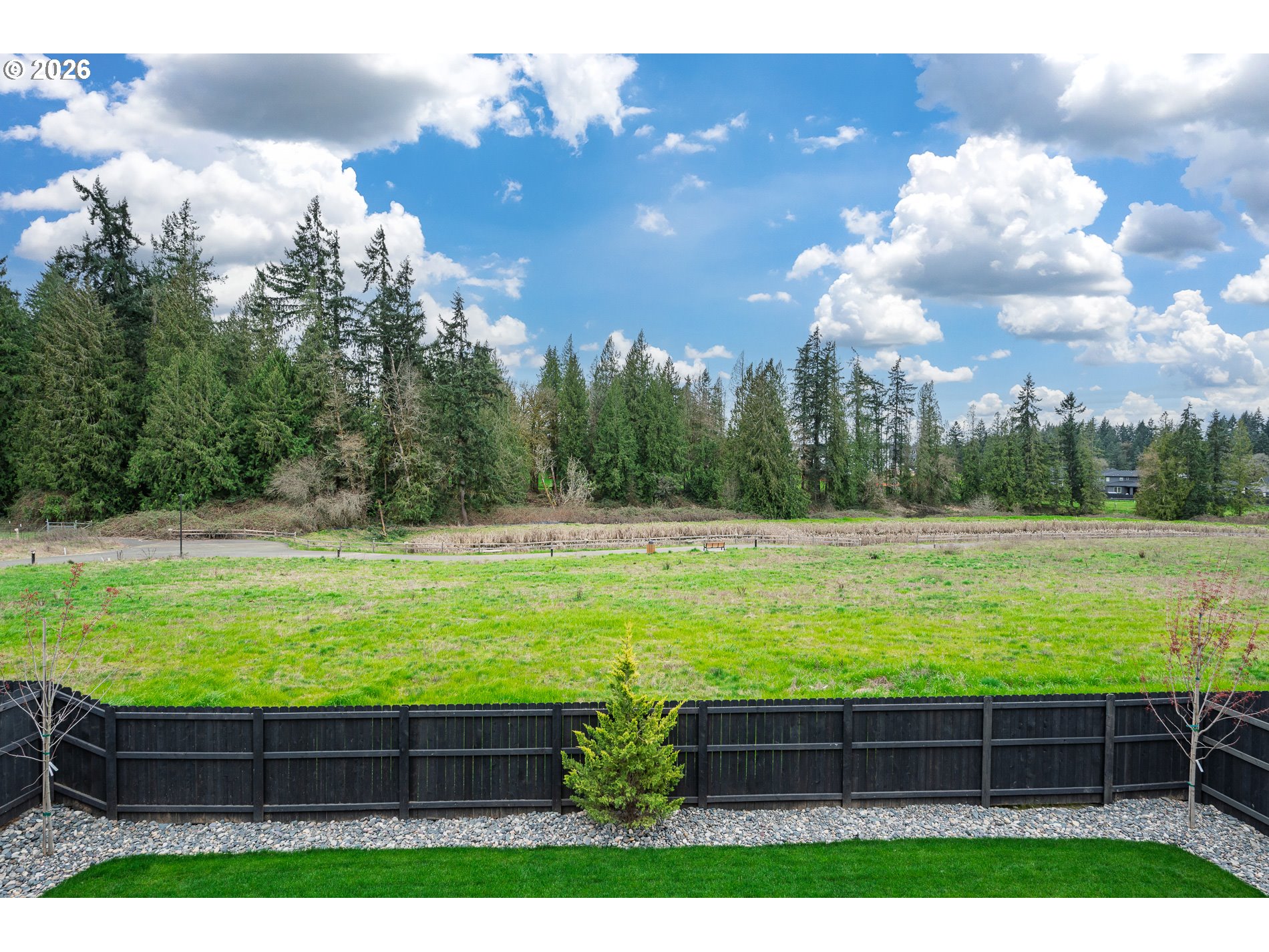 Undisclosed Address Ridgefield, WA 98642 - Photo 41 of 46 a view of a yard with an ocean