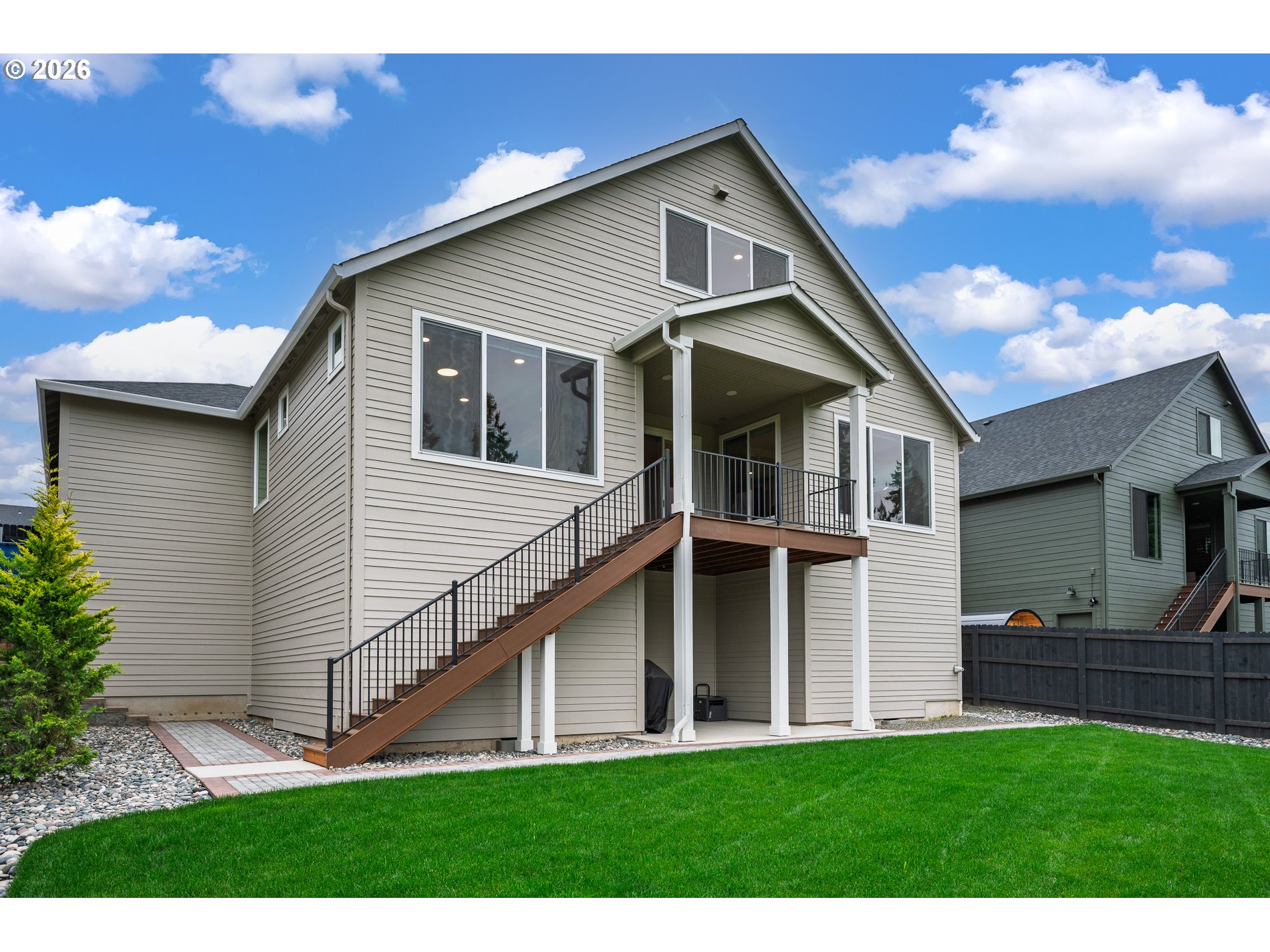 Undisclosed Address Ridgefield, WA 98642 - Photo 45 of 46 a front view of a house with a yard
