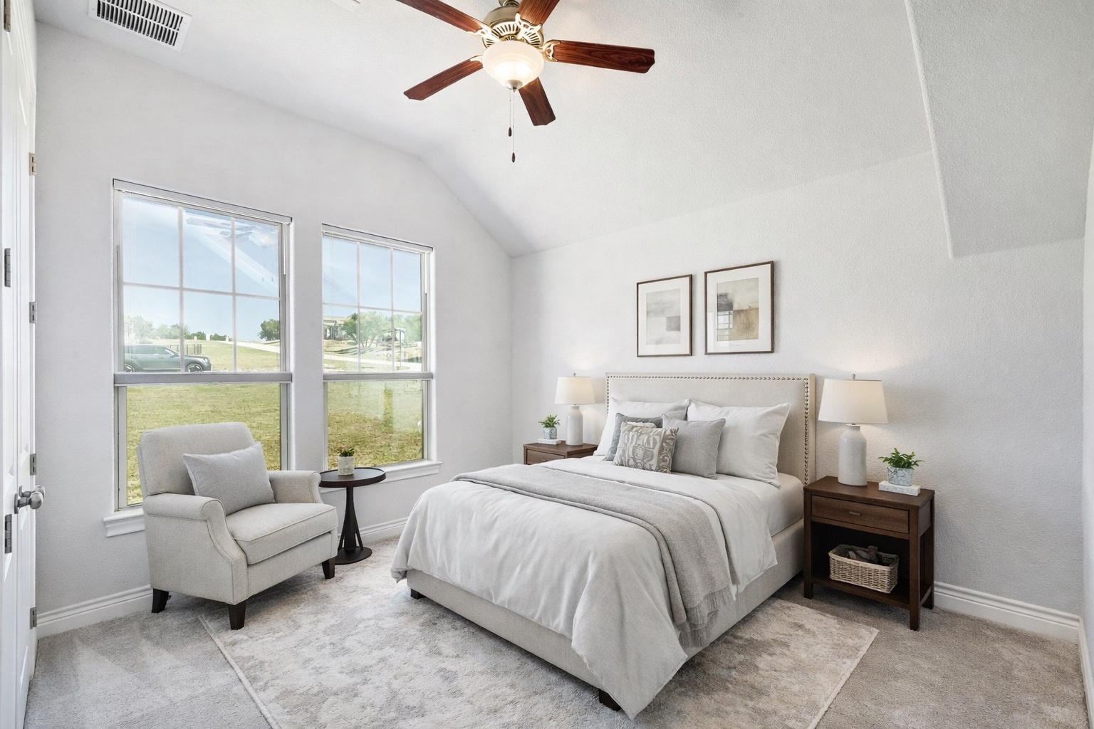 960 Blue Ridge Drive Dripping Springs, TX 78620 - Photo 22 of 38 Bedroom at the front of the home. Virtually staged photo.