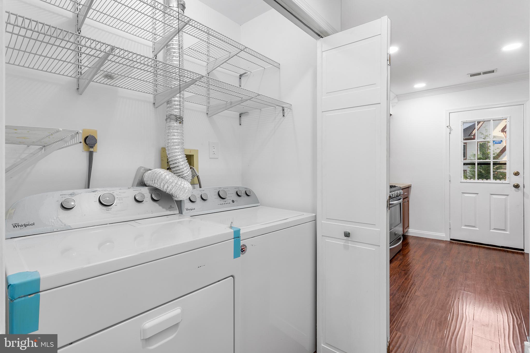16 Carlyle Court Robbinsville, NJ 08691 - Photo 19 of 30 a view of storage and utility room with wooden floor