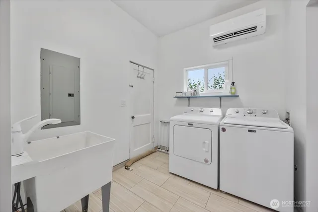 a bathroom with a shower and a toilet