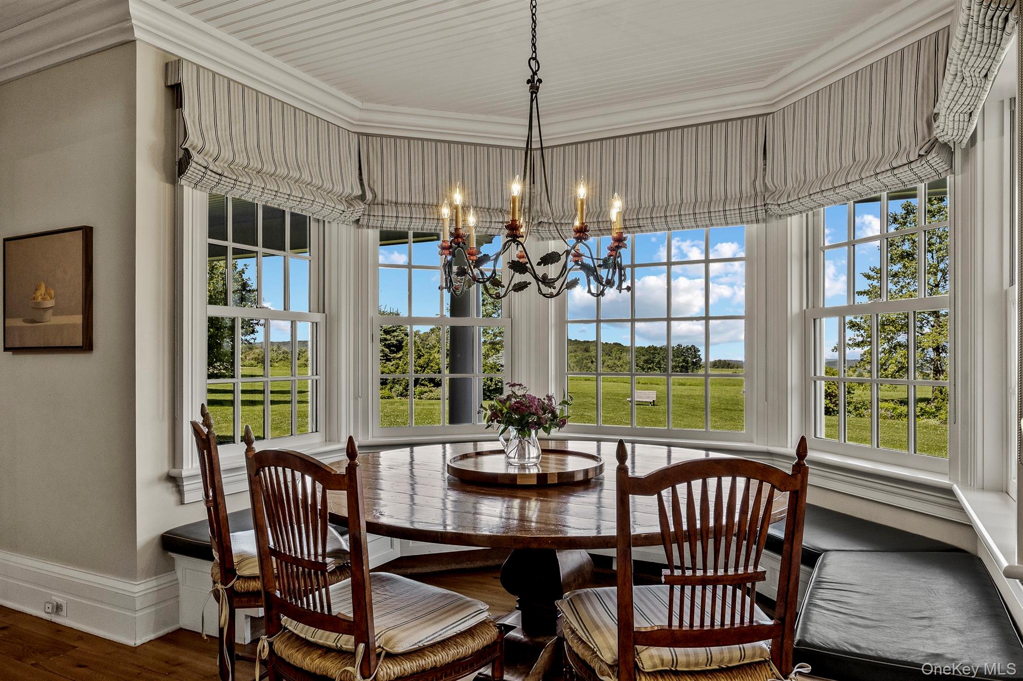 147 Moadock Road Millerton, NY 12546 - Photo 15 of 48 a dining room with furniture a chandelier and window