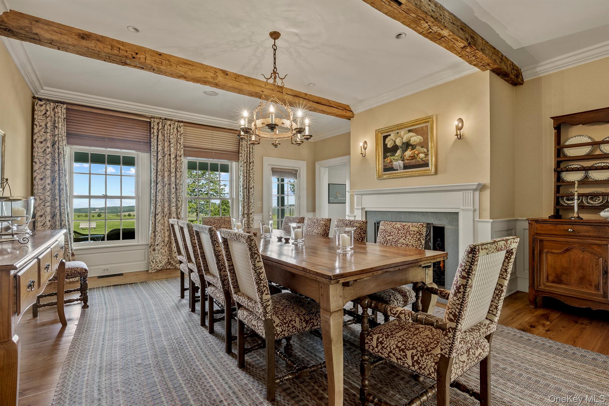 147 Moadock Road Millerton, NY 12546 - Photo 18 of 48 a view of a dining room with furniture window and wooden floor
