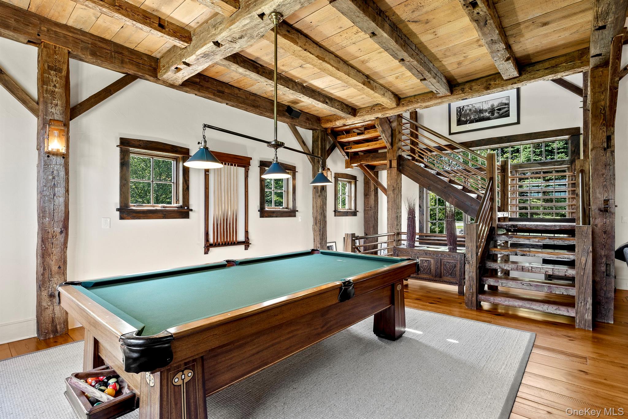 147 Moadock Road Millerton, NY 12546 - Photo 24 of 48 a room with pool table and windows