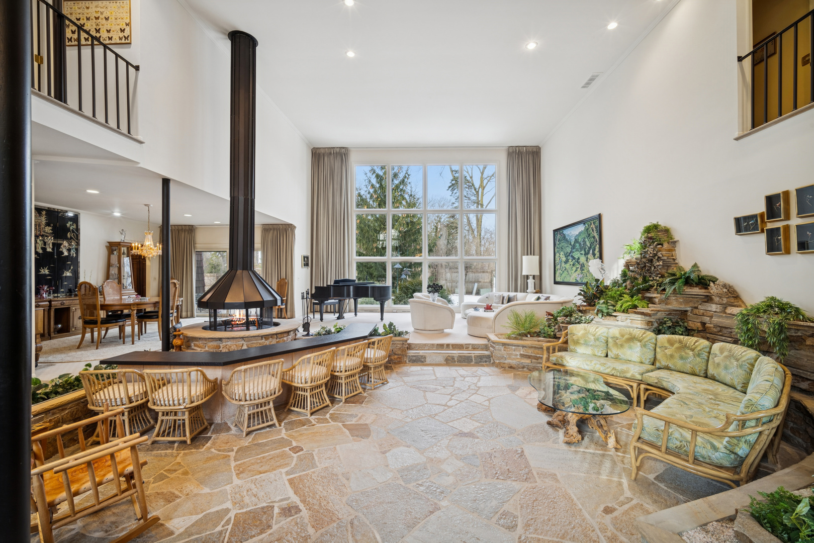 990 Heather Road Deerfield, IL 60015 - Photo 3 of 28 a living room with fireplace furniture and a large window