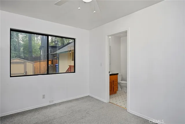 an empty room with window