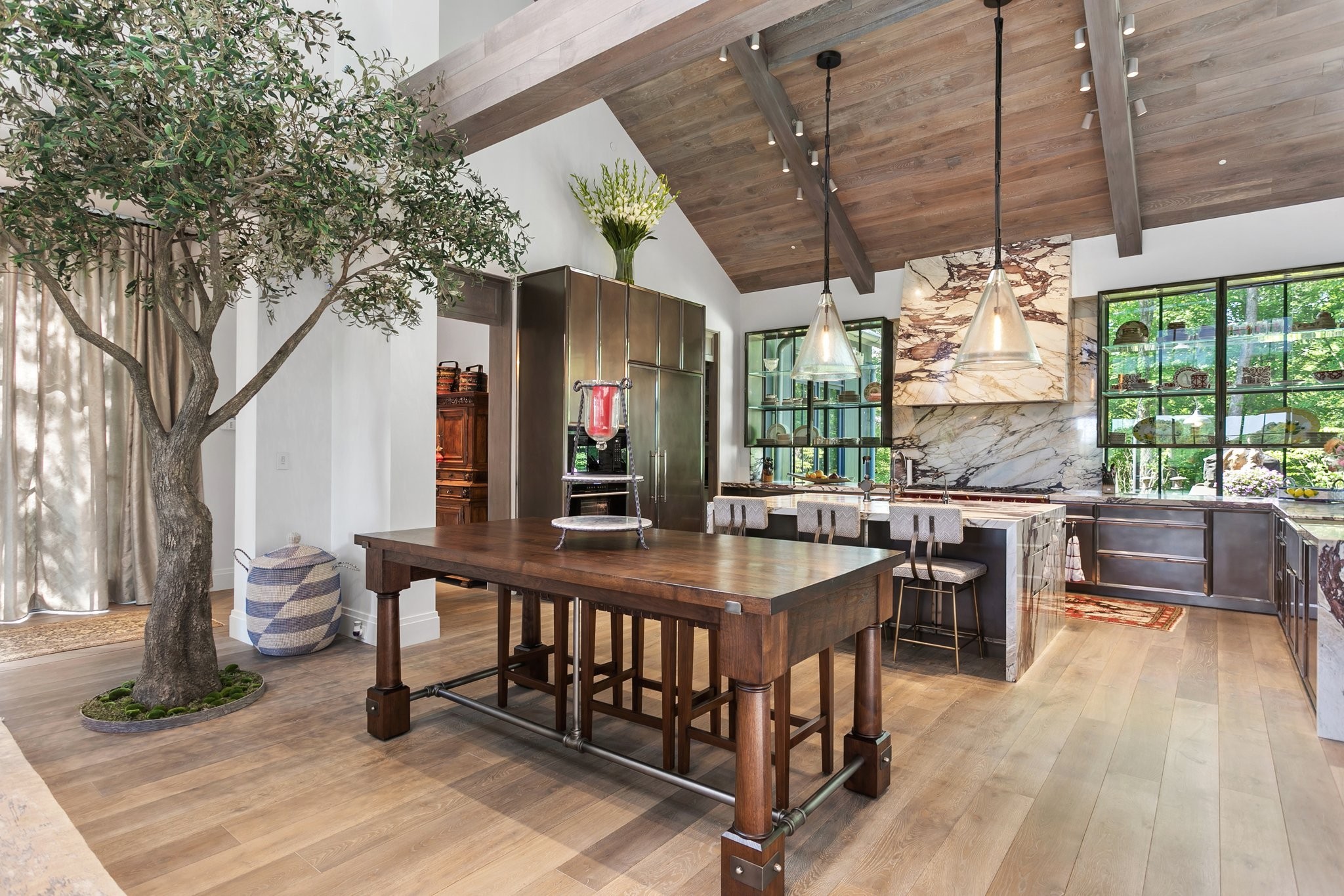 5845 Old 96 Franklin, TN 37064 - Photo 20 of 70 a view of a dining room with furniture window and wooden floor
