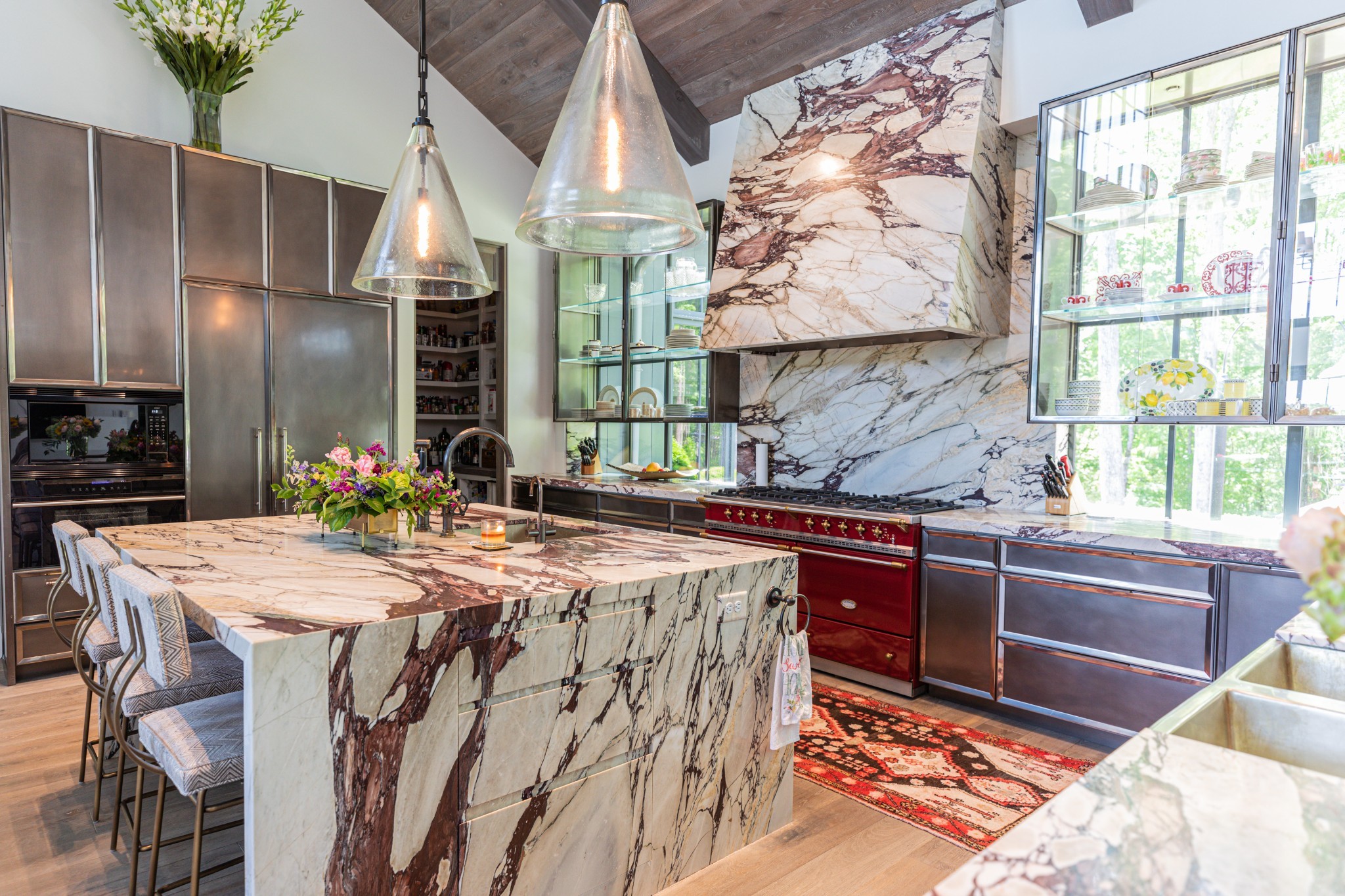 5845 Old 96 Franklin, TN 37064 - Photo 21 of 70 a kitchen with stainless steel appliances granite countertop a sink and a stove
