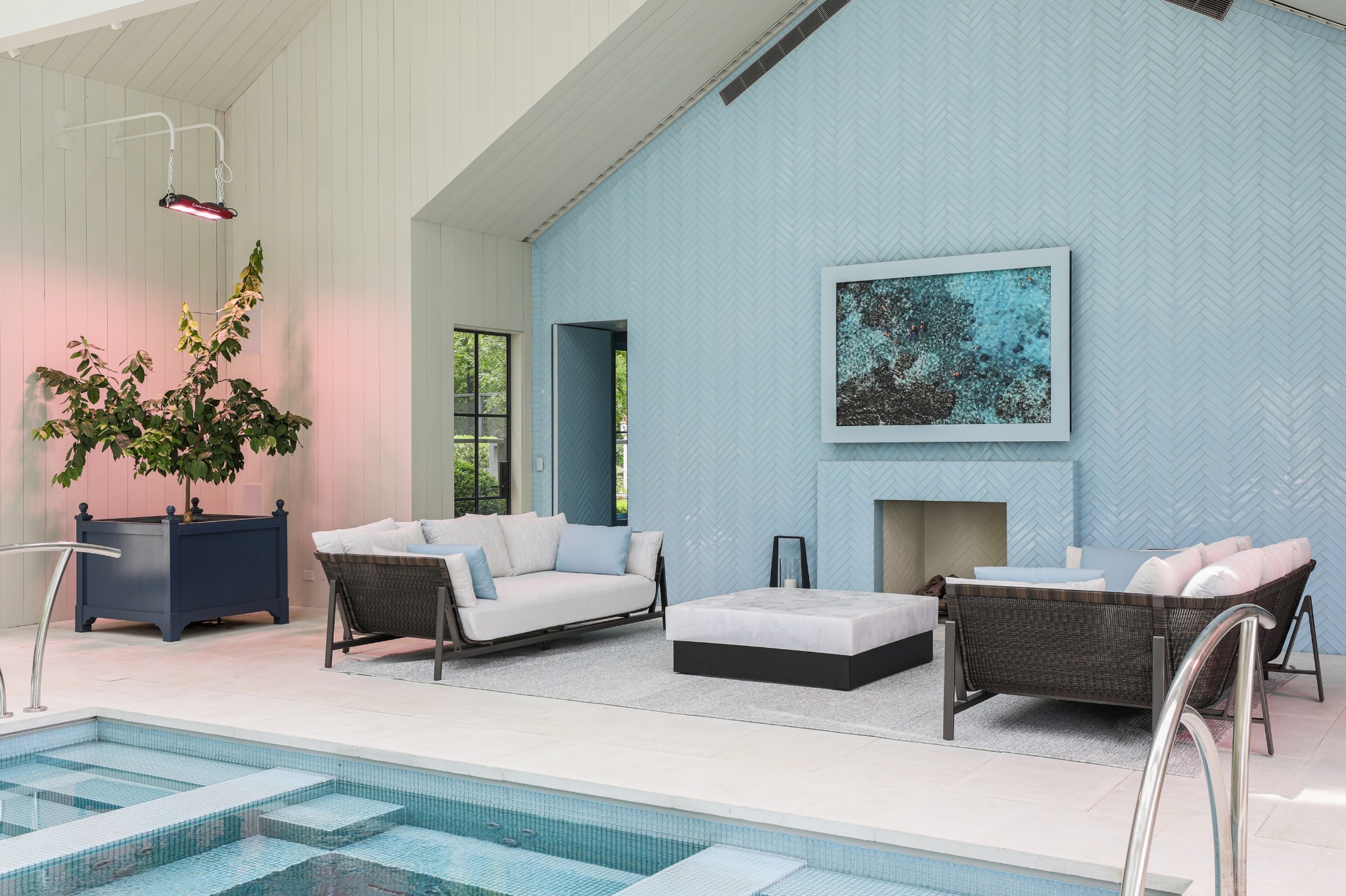 5845 Old 96 Franklin, TN 37064 - Photo 49 of 70 a living room with furniture and a fireplace