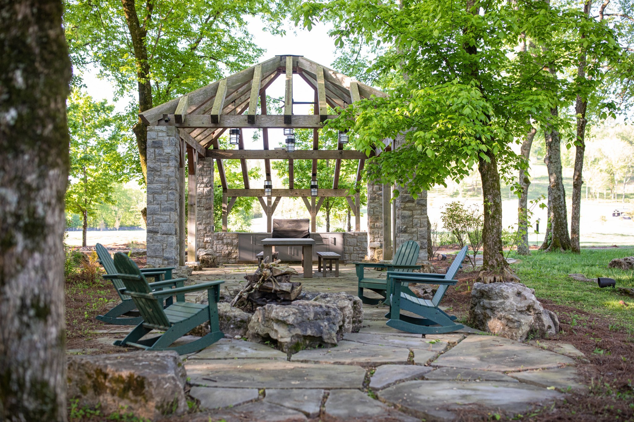 5845 Old 96 Franklin, TN 37064 - Photo 68 of 70 a backyard of a house with table and chairs