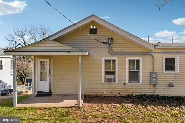 a front view of a house