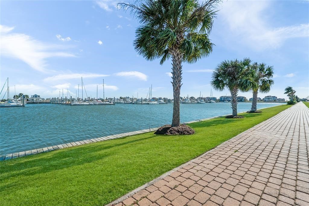 9 Half Moon Hitchcock, TX 77563 - Photo 20 of 39 a view of a lake and a yard