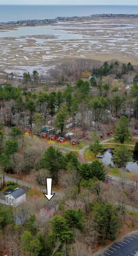 44 Hardy's Bluff Wells Wells, ME 04090 - Photo 28 of 30 Aerial view with arrow showing home.