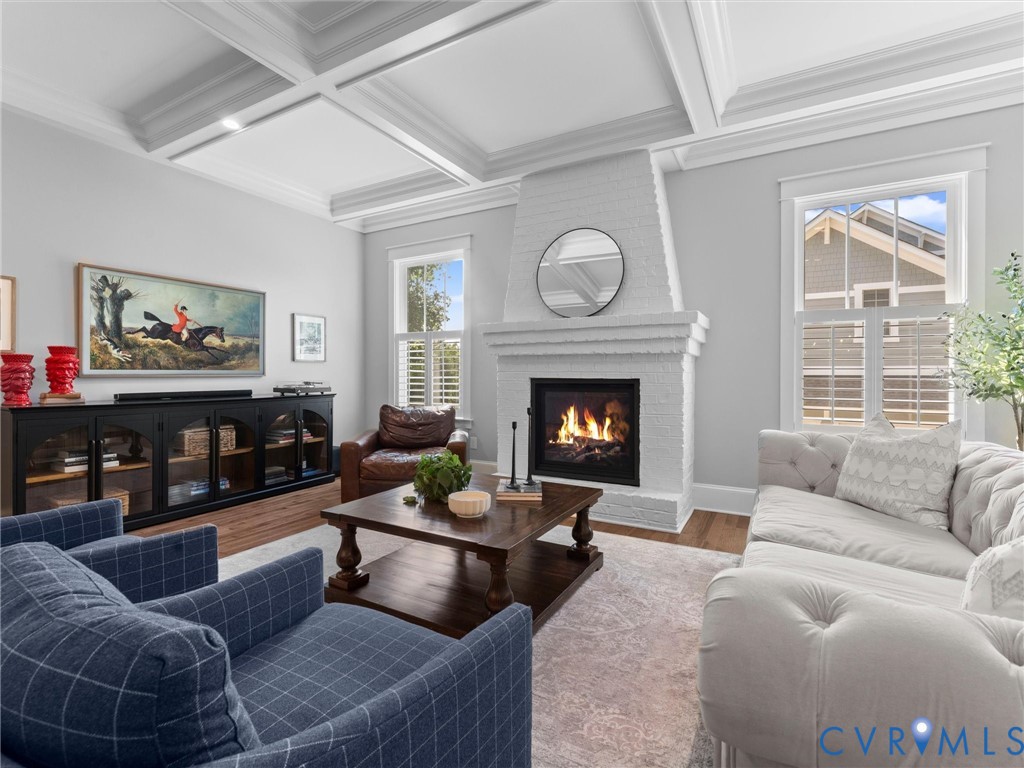 1925 Limbeck Lane Midlothian, VA 23112 - Photo 23 of 89 a living room with furniture and a fireplace