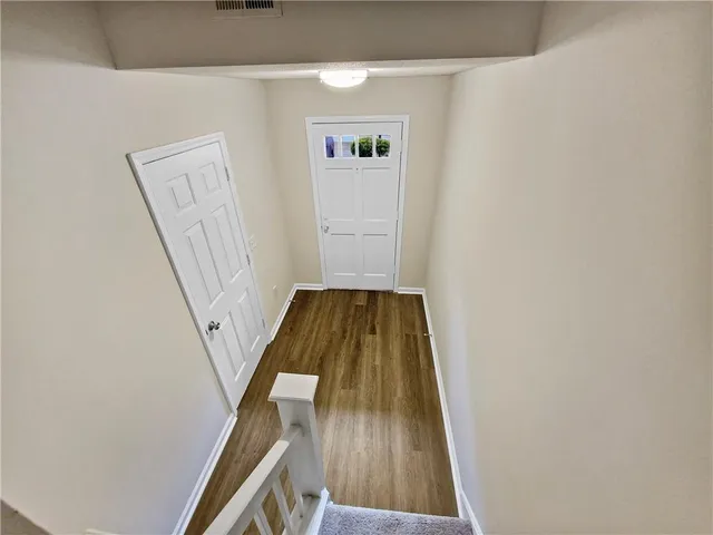 a view of wooden floor