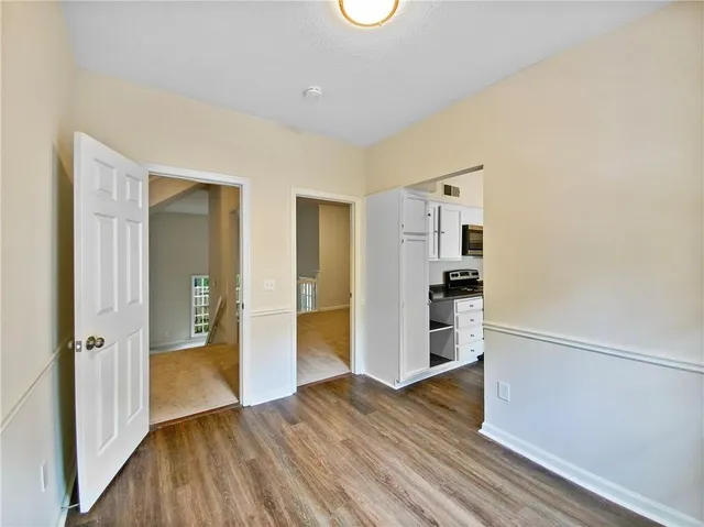 wooden floor in an empty room