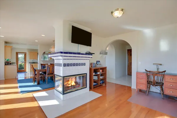 a view of cabinets a washer and dryer