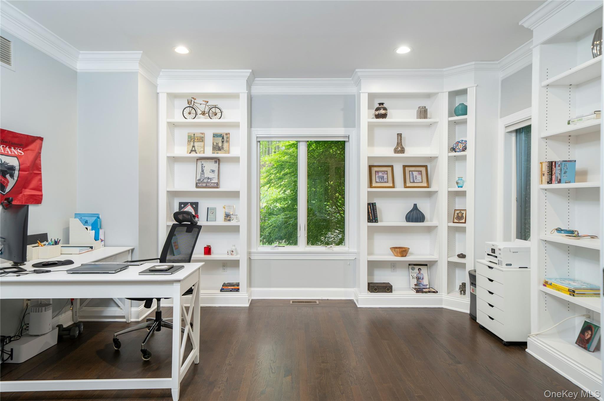 630 Chappaqua Road Briarcliff Manor, NY 10510 - Photo 16 of 41 Private home office with custom built-ins, beautiful natural light, and peaceful property views