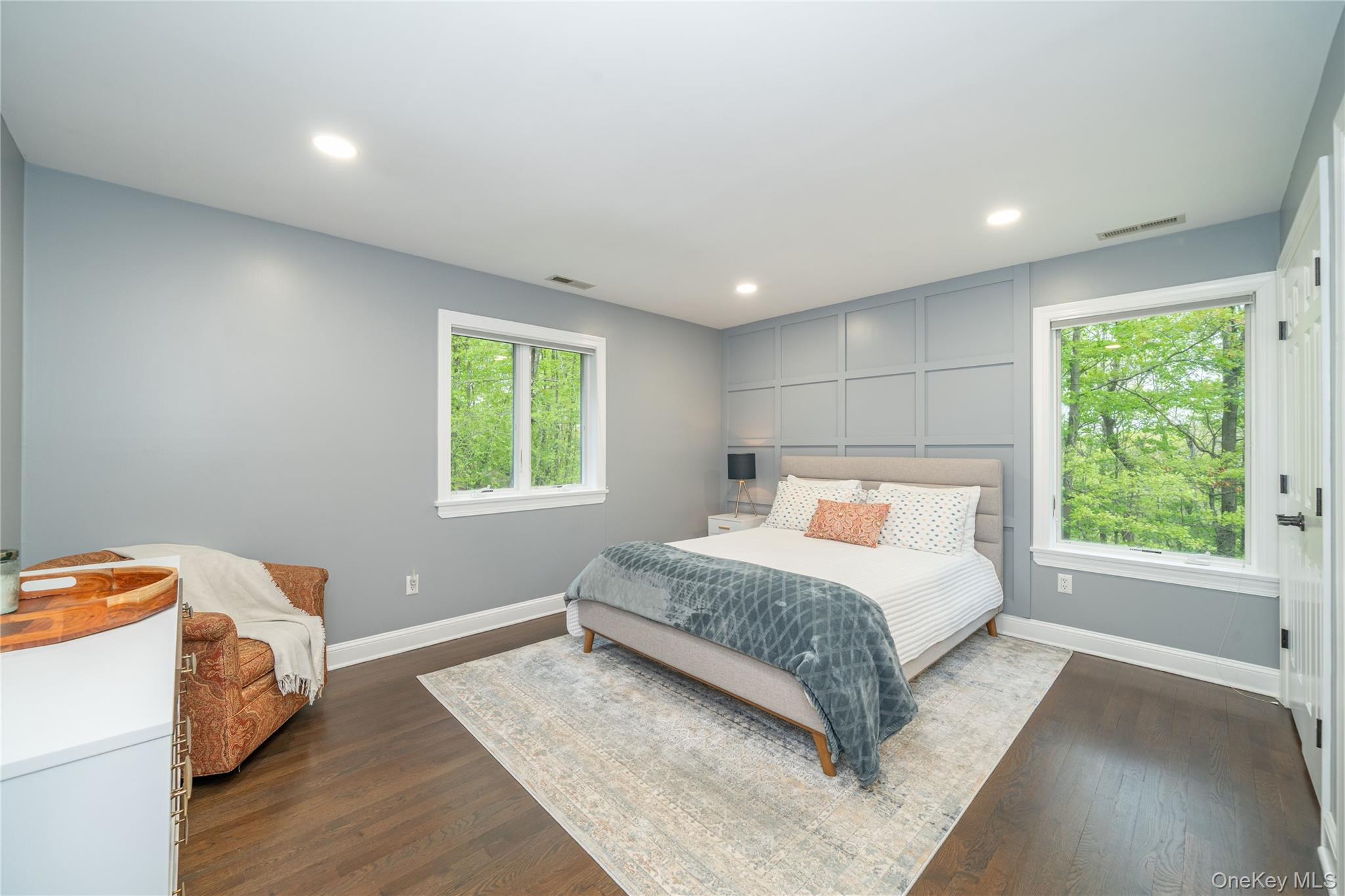 630 Chappaqua Road Briarcliff Manor, NY 10510 - Photo 33 of 41 Generously sized third bedroom with direct access to the shared renovated bathroom, peaceful property views, and great natural light