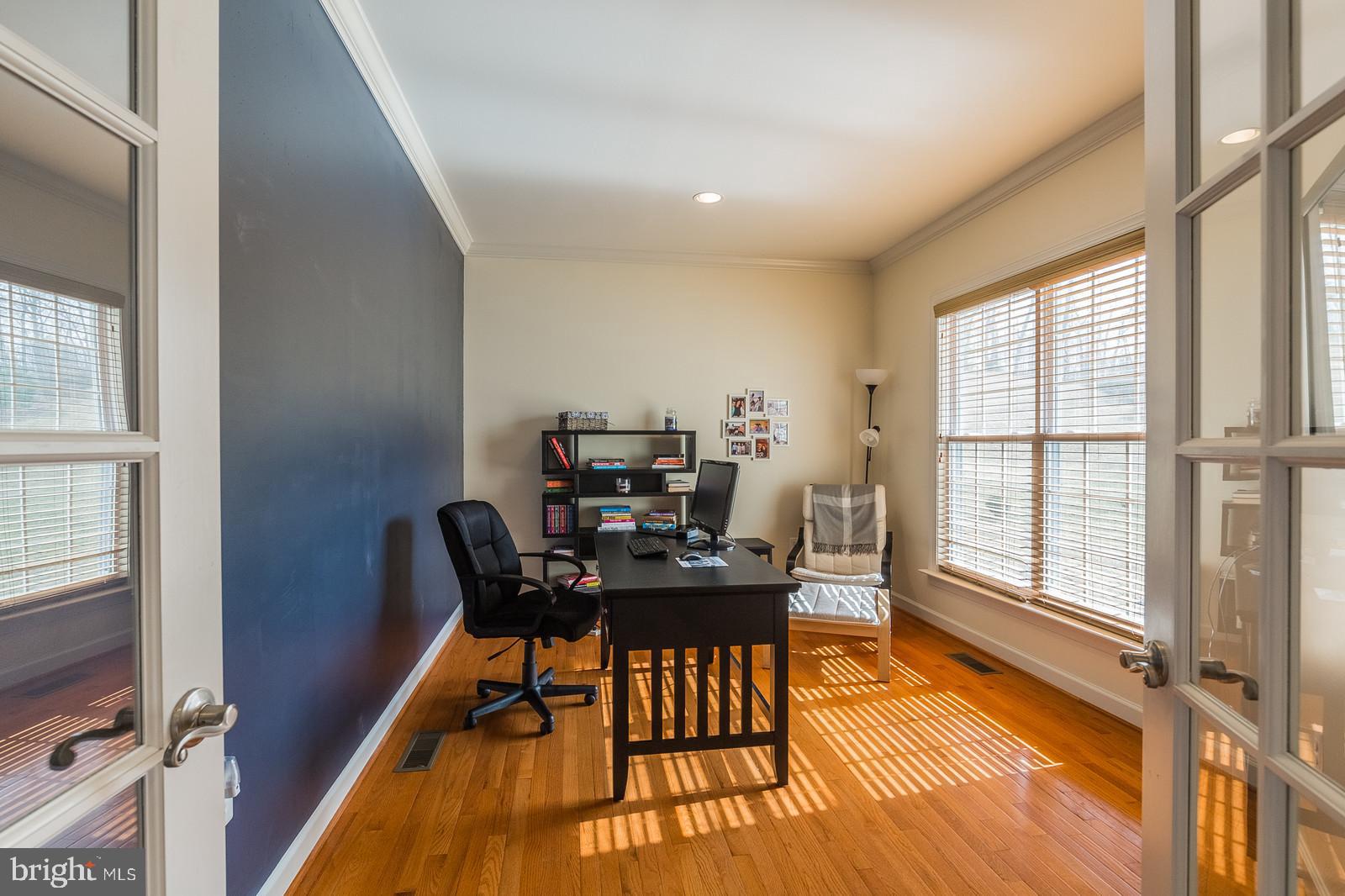18487 Kerill Road Triangle, VA 22172 - Photo 10 of 45 Study/office with fine view to rear yard and trees