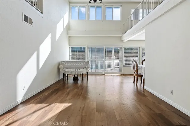 a view of livingroom with furniture and wooden floor