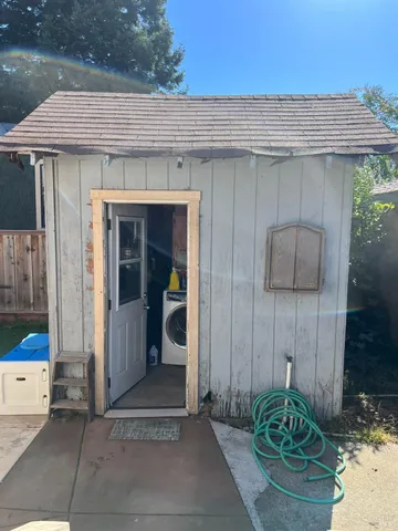 a front view of a house