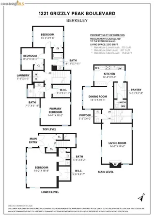$1,495,000 | 1221 Grizzly Peak Boulevard, Berkeley, CA 94708