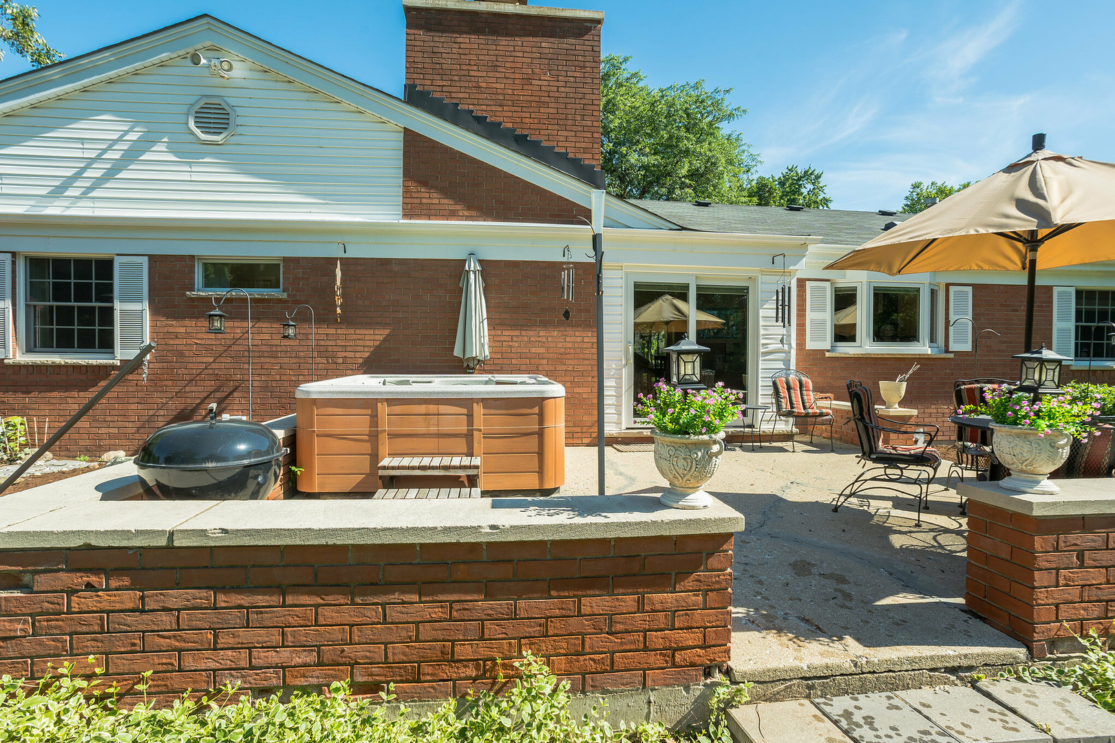 234 Valley Road Trout Valley, IL 60013 - Photo 22 of 29 a view of a house with backyard and sitting area