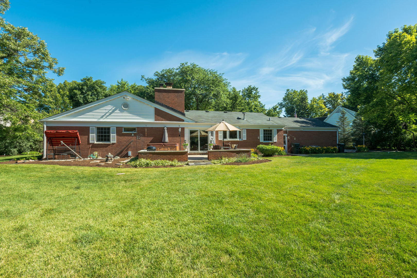 234 Valley Road Trout Valley, IL 60013 - Photo 23 of 29 a front view of a house with garden