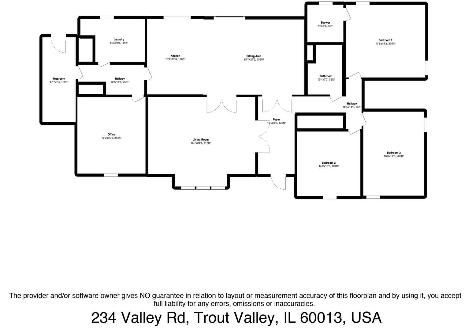 234 Valley Road Trout Valley, IL 60013 - Photo 29 of 29 a picture of a floor plan
