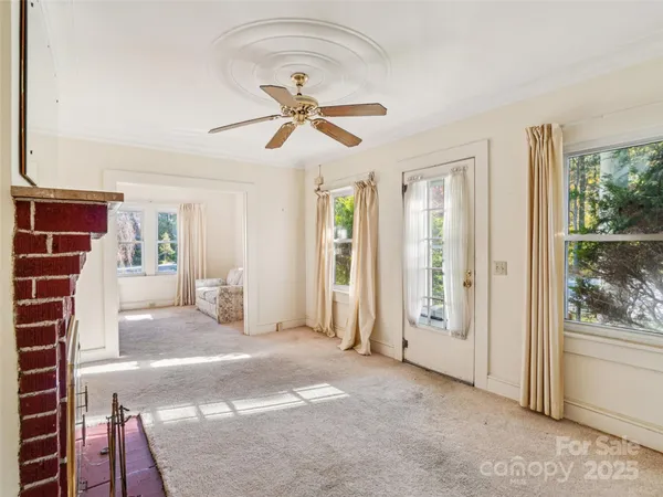 a view of livingroom with hardwood floor and window